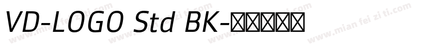 VD-LOGO Std BK字体转换